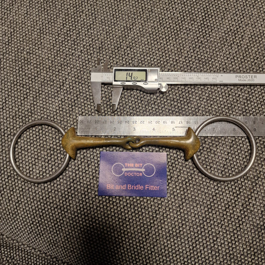 5.5" sprenger sleeved 2-type loose ring Turnado snaffle bit B666