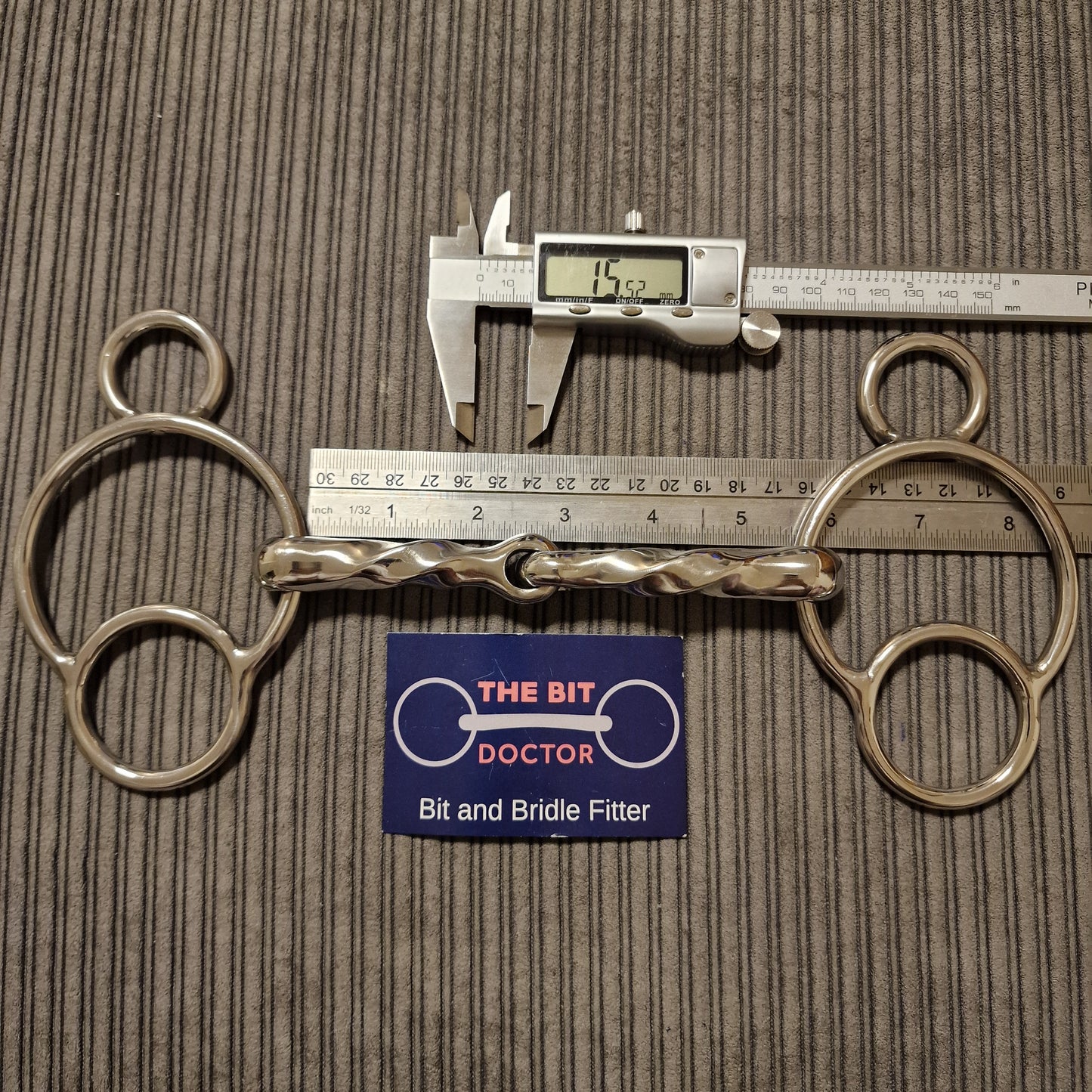 5.5" Custom 2-ring universal slow twisted Gag B152