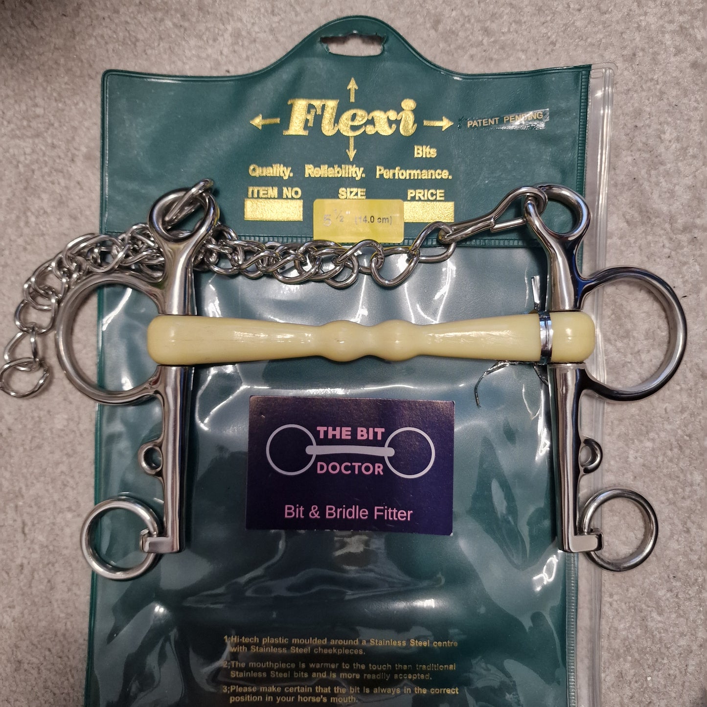 5.5" Flexi mullen pelham Bit New B1689