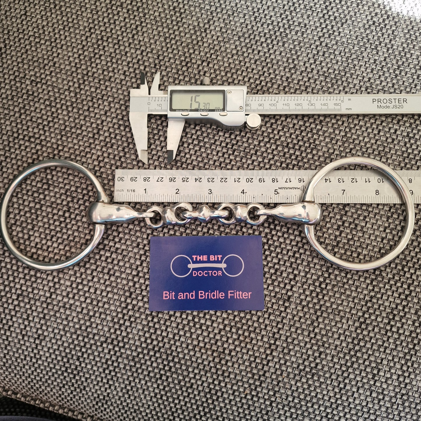 5.5" Abbey custom waterford eggbutt snaffle Bit B1401