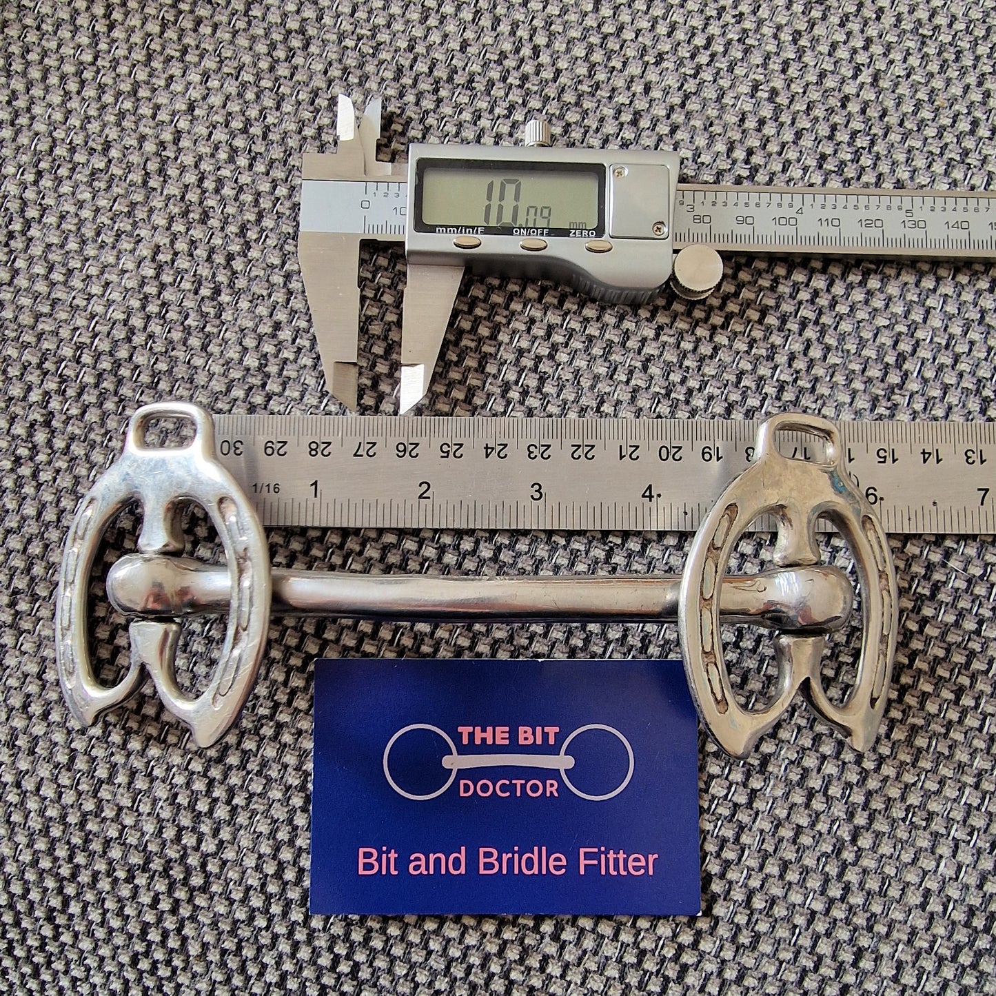 5" steel stallion inhand snaffle Bit B1390