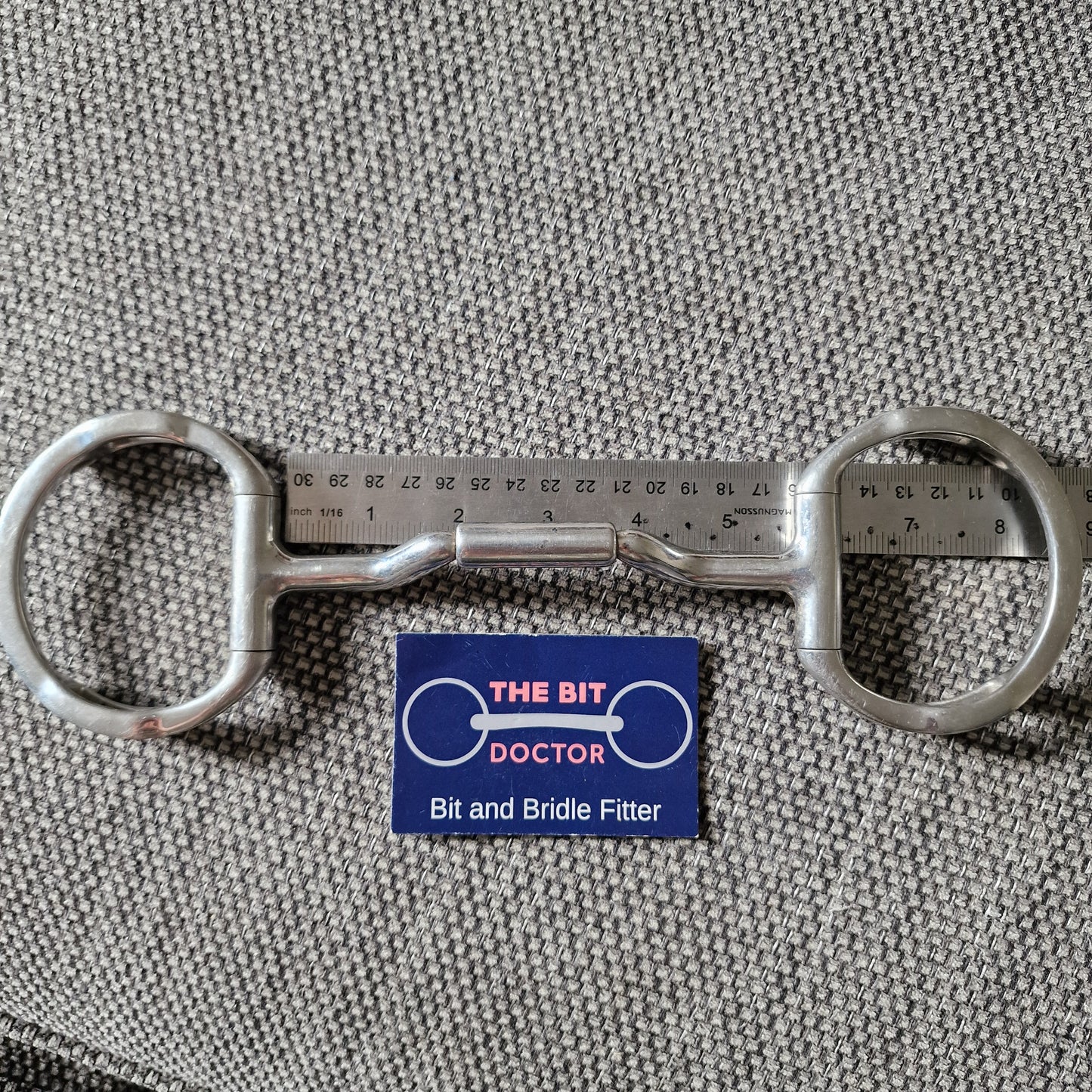 5.5" myler mb36 tilted ported barrel eggbutt with hooks snaffle Bit B1828