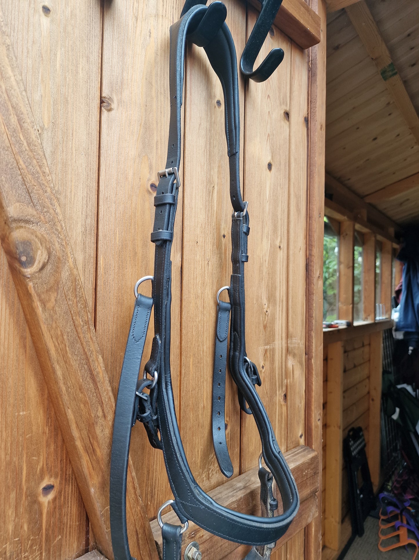 Black micklem bridle standard horse Bridle A54