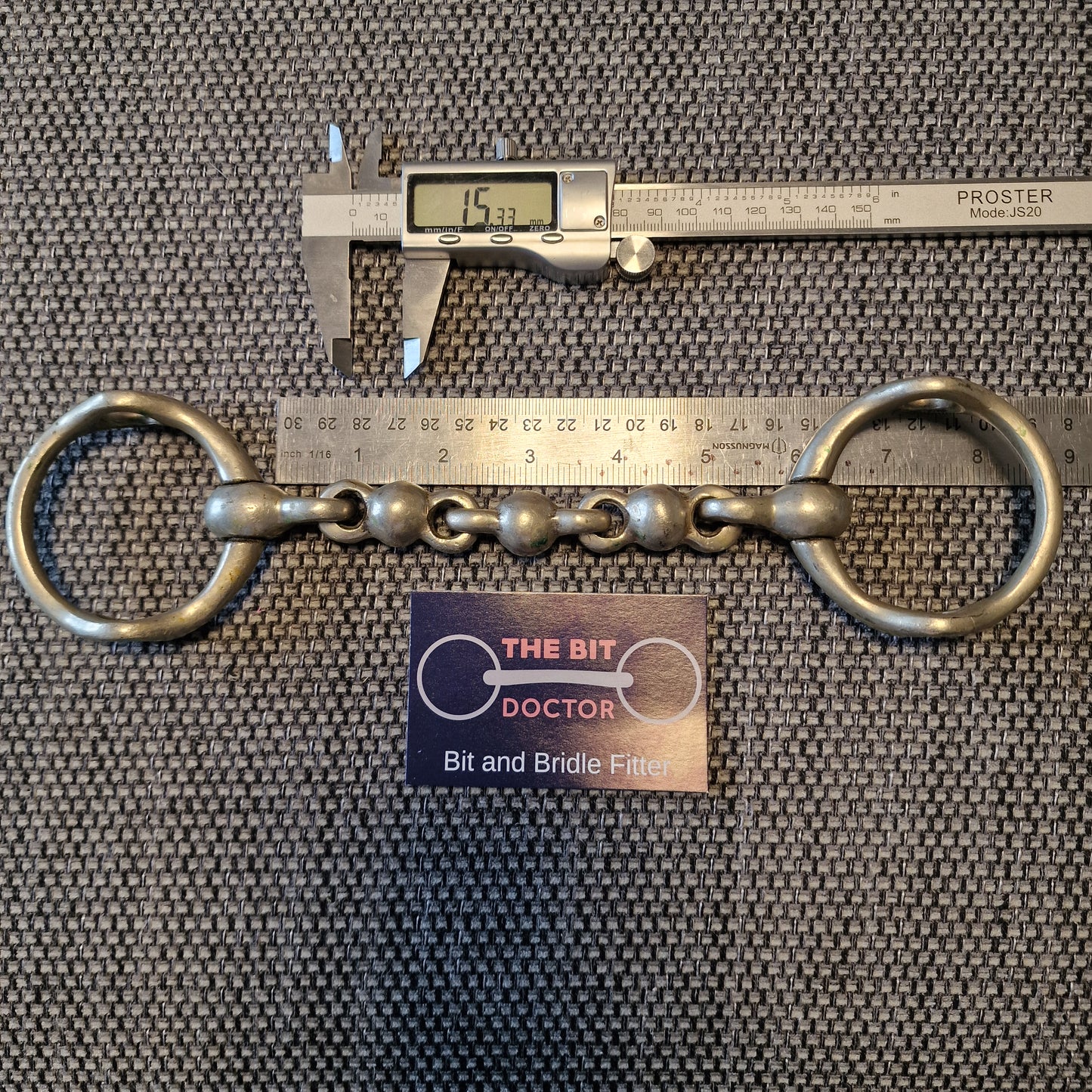 5.75" nickel vintage waterford cheltenham gag bit B43