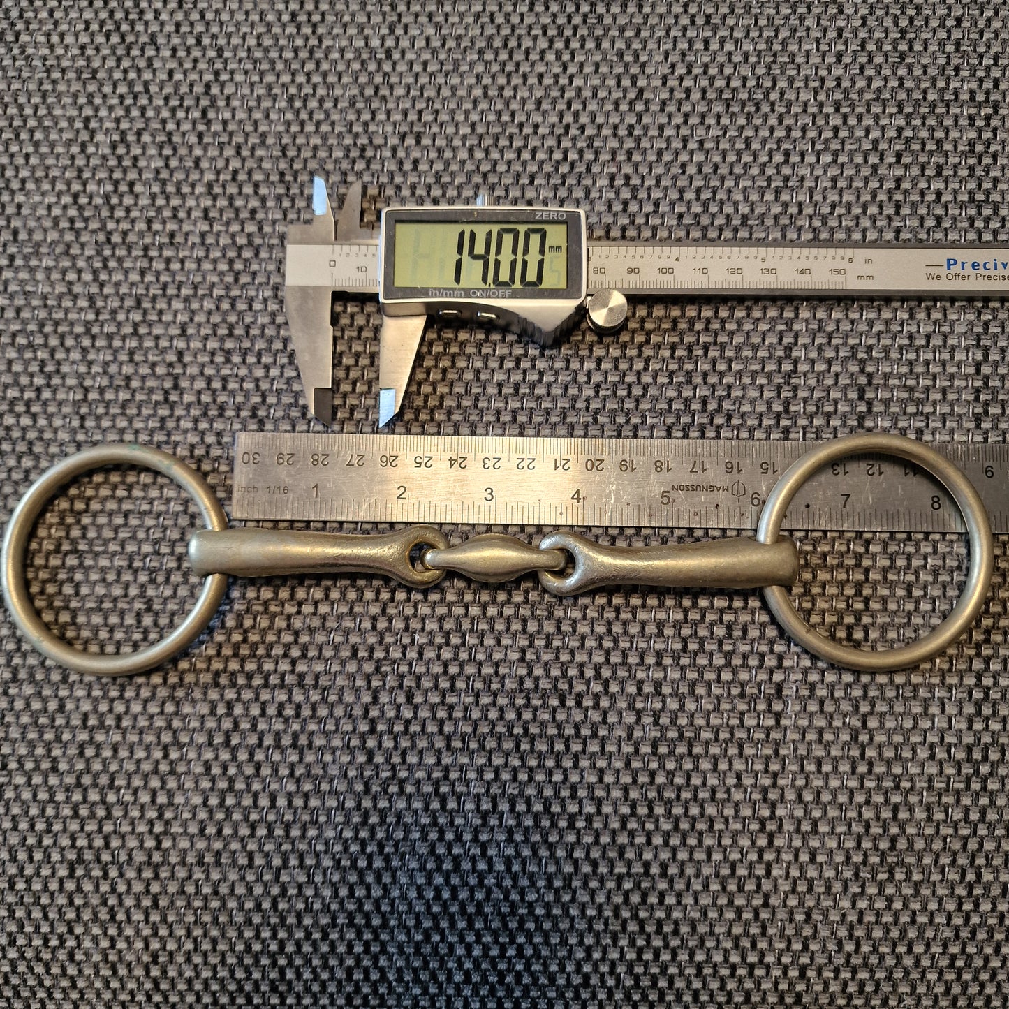 5.75" sprenger KK lozenge loose ring bradoon snaffle Bit B1322