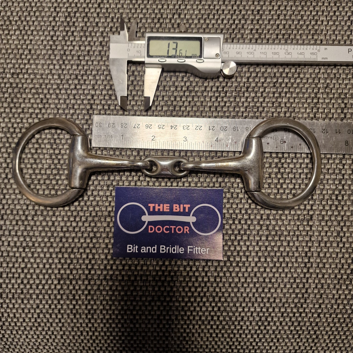 4.5" eggbutt lozenge bradoon snaffle bit B1199