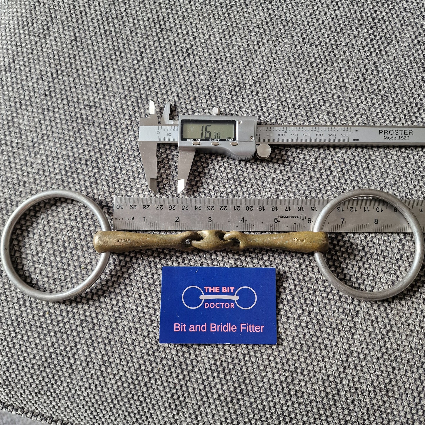 6" 16mm sprenger kk ultra lozenge loose ring snaffle Bit B1507