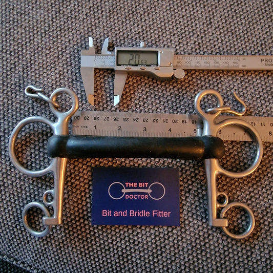 5" pelham hard rubber mullen bit B611