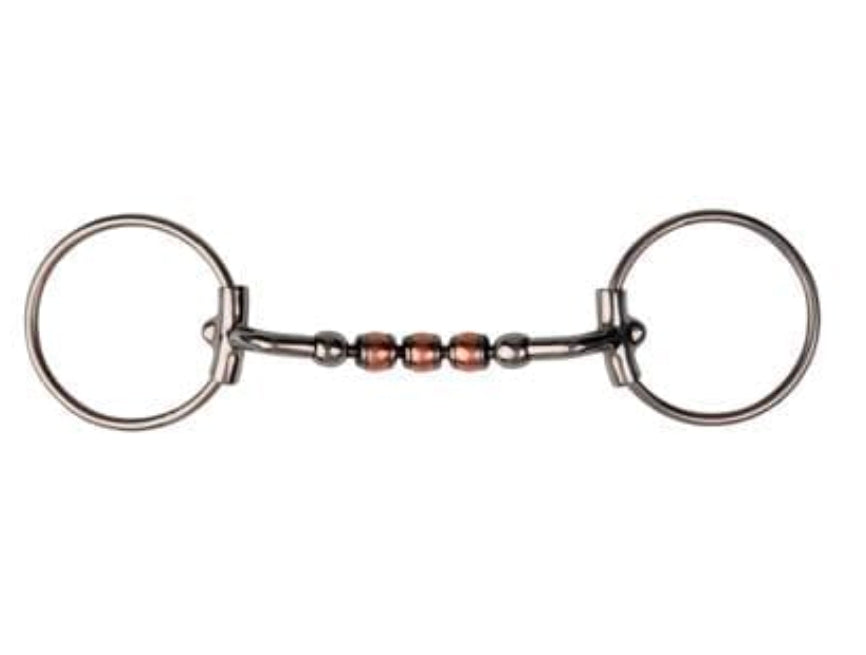 Metalab Pessoa Magic System waterford / copper roller loose ring snaffle