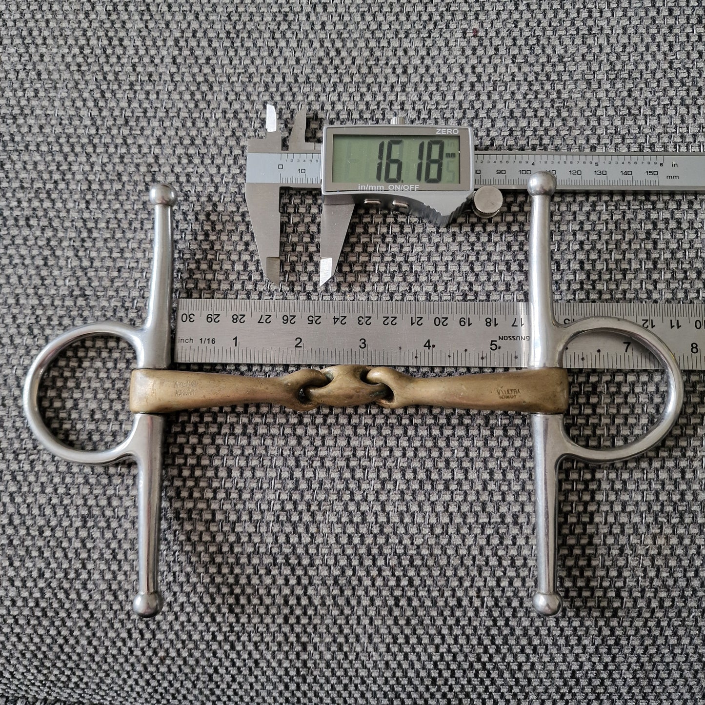 5.25" sprenger RS dynamic full cheek lozenge snaffle bit B606