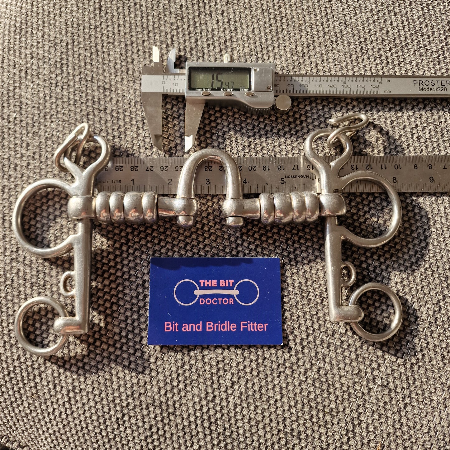 5.75" Abbey fylde equiport hanoverian cherry roller pelham Bit B1429
