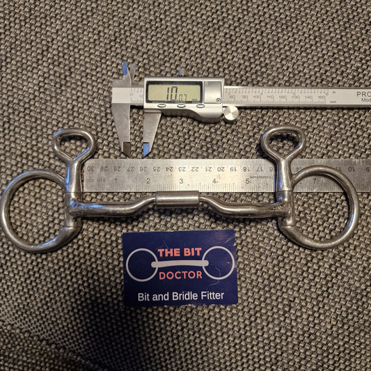 5.5" Myler Mb04 barrel hanging cheek snaffle Bit B1305