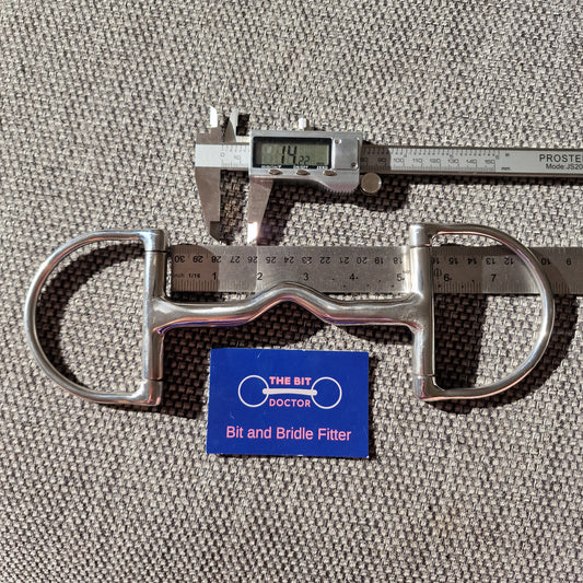 5" custom made magic cambridge port d-ring Snaffle bit B899