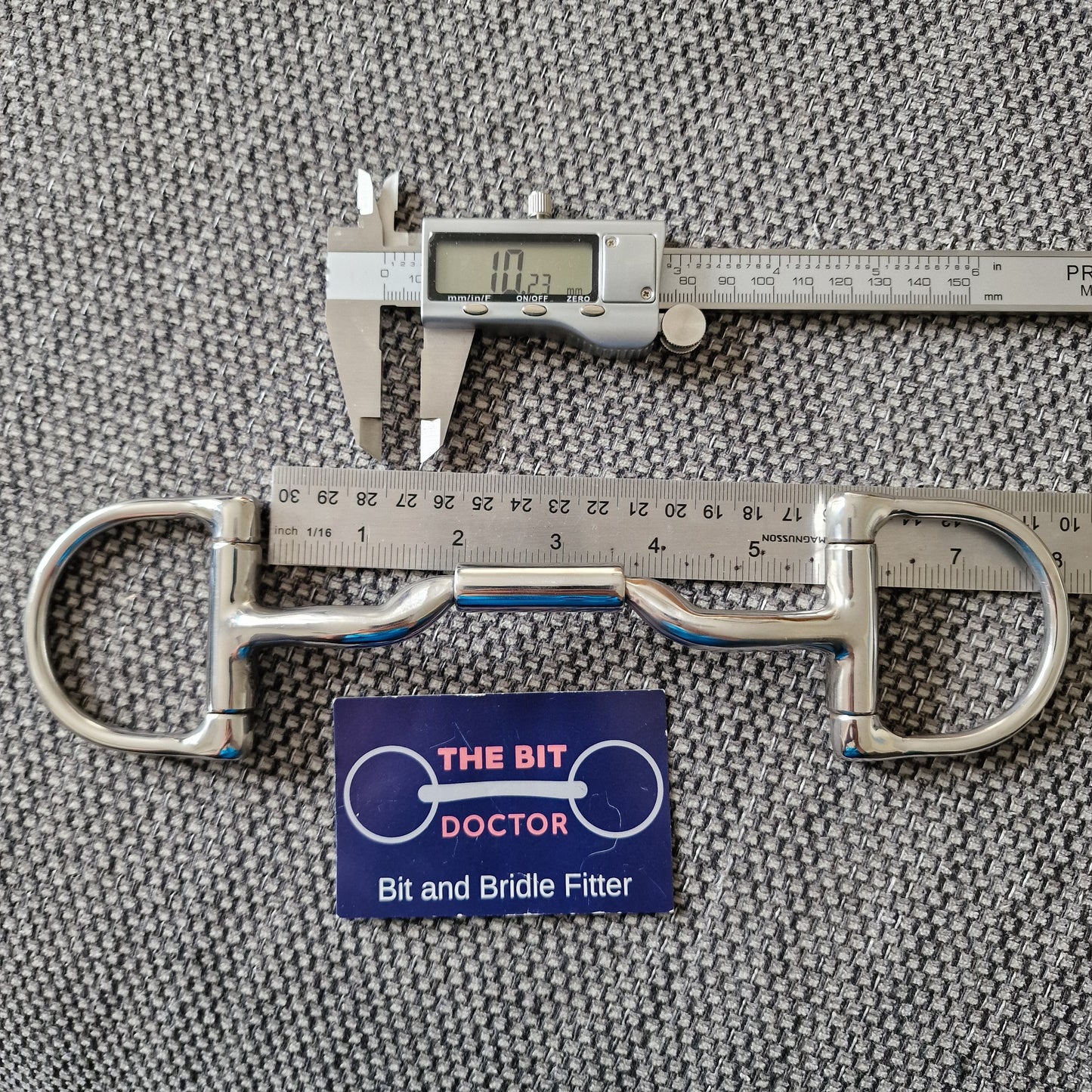 5.5" new Myler mb06 d-ring snaffle bit B148