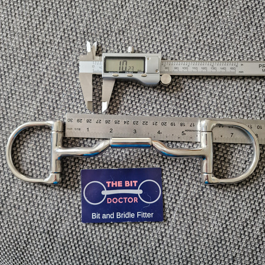 5.5" new Myler mb06 d-ring snaffle bit B148