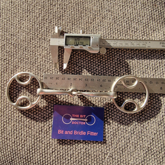 4.5" loop ring bevel jointed snaffle bit B131