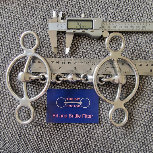 5.5" Abbey custom waterford sliding gag bit B250