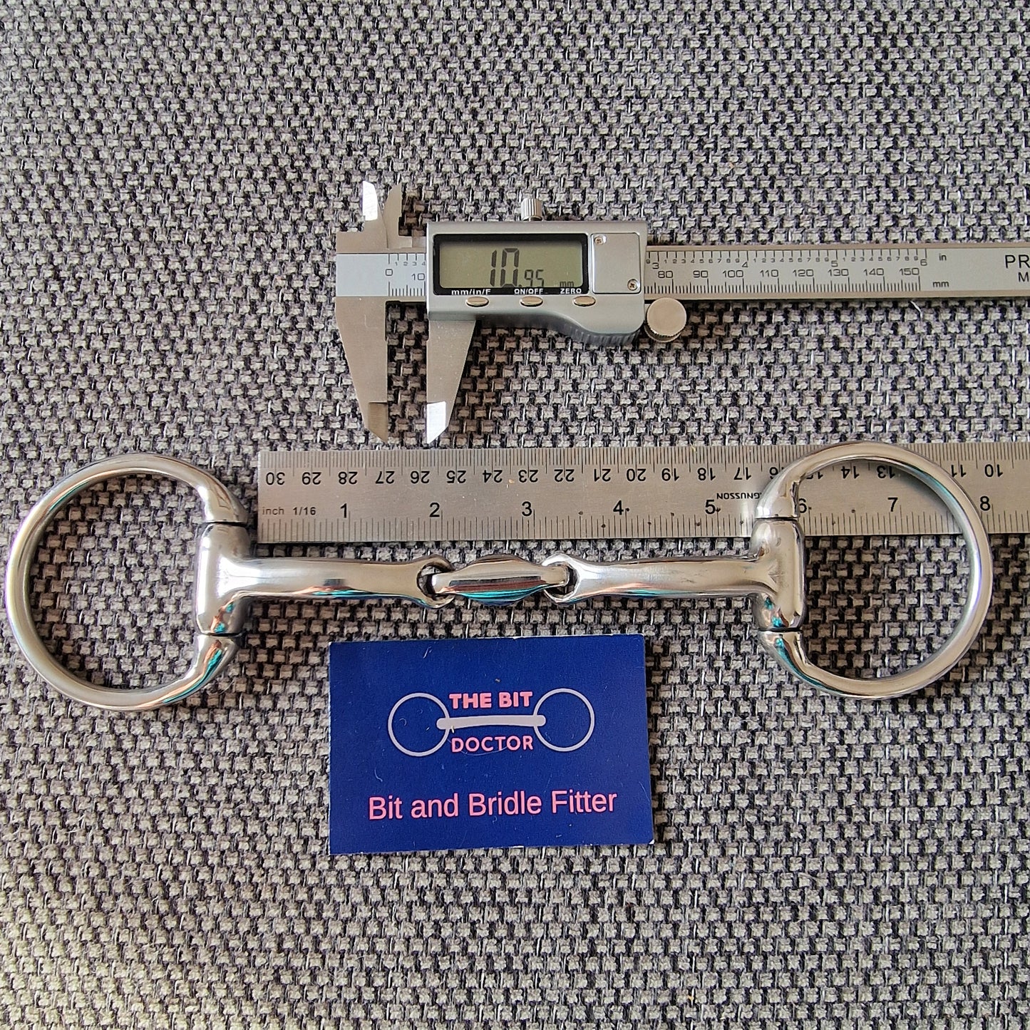 5.25" hilary vernon informed designs liberty lozenge eggbutt snaffle Bit B1564