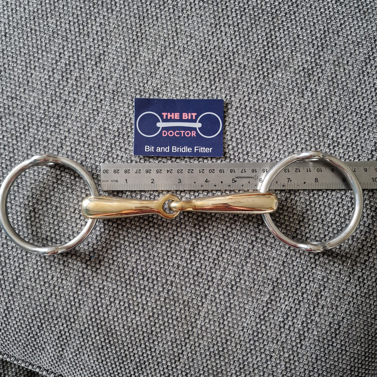 5.75" sprenger jointed heavy weight balding gag bit B7