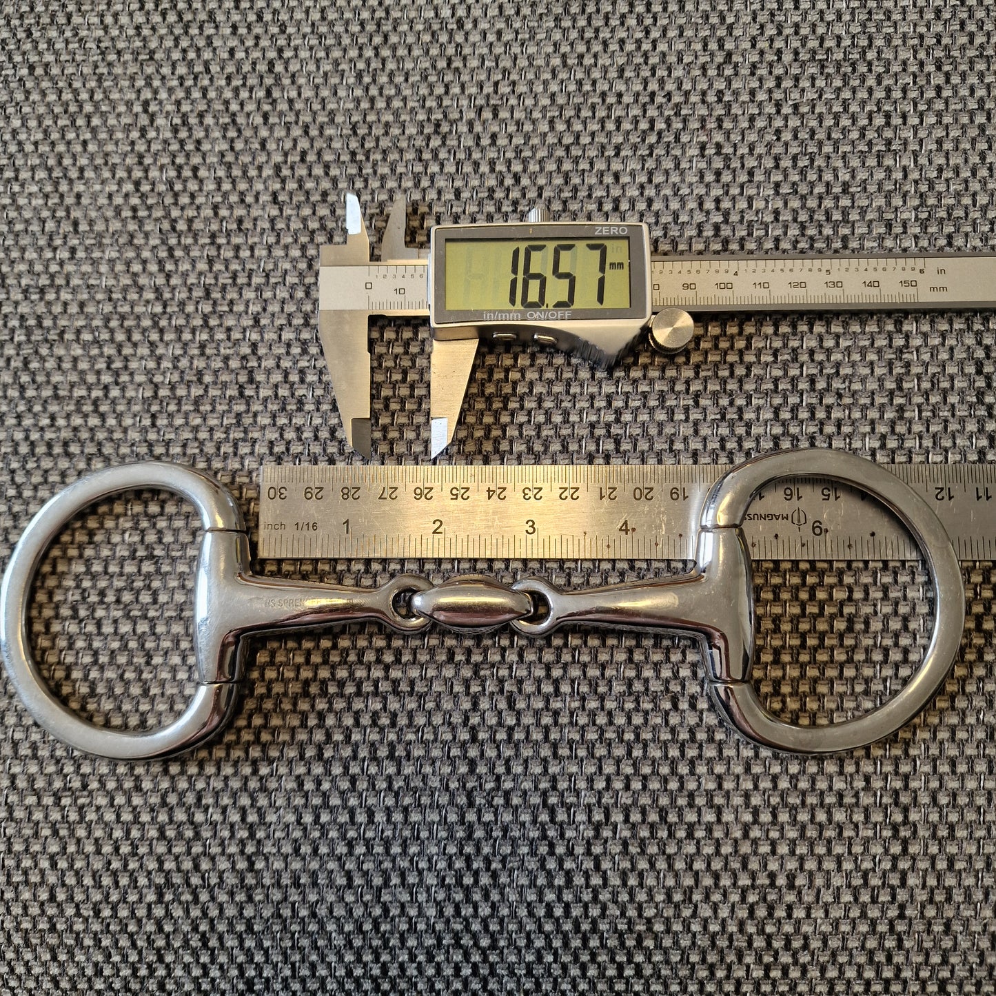 4.5" sprenger eggbutt lozenge snaffle Bit B1567