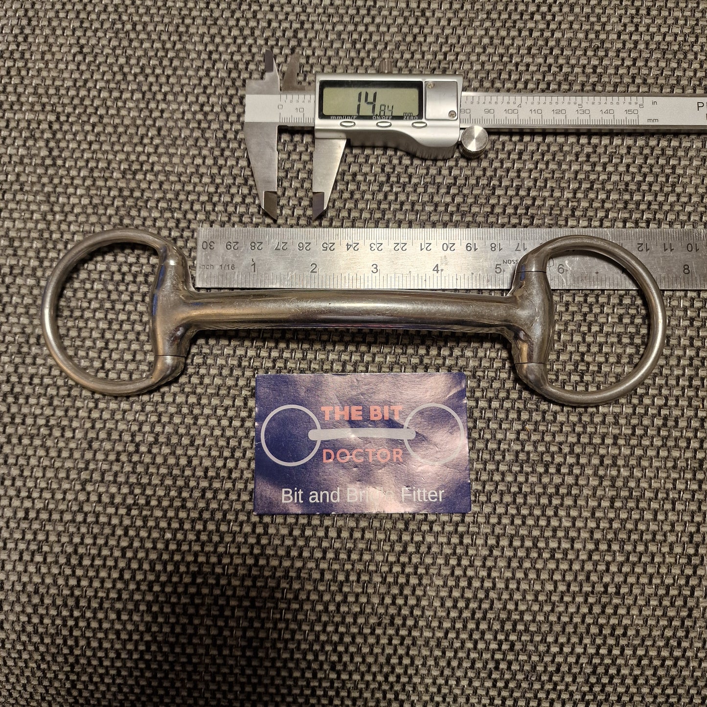 5" mullen eggbutt bradoon snaffle bit B887