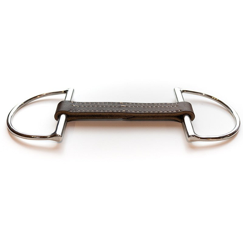 Jump'in Flat Leather D-Ring Snaffle Bit