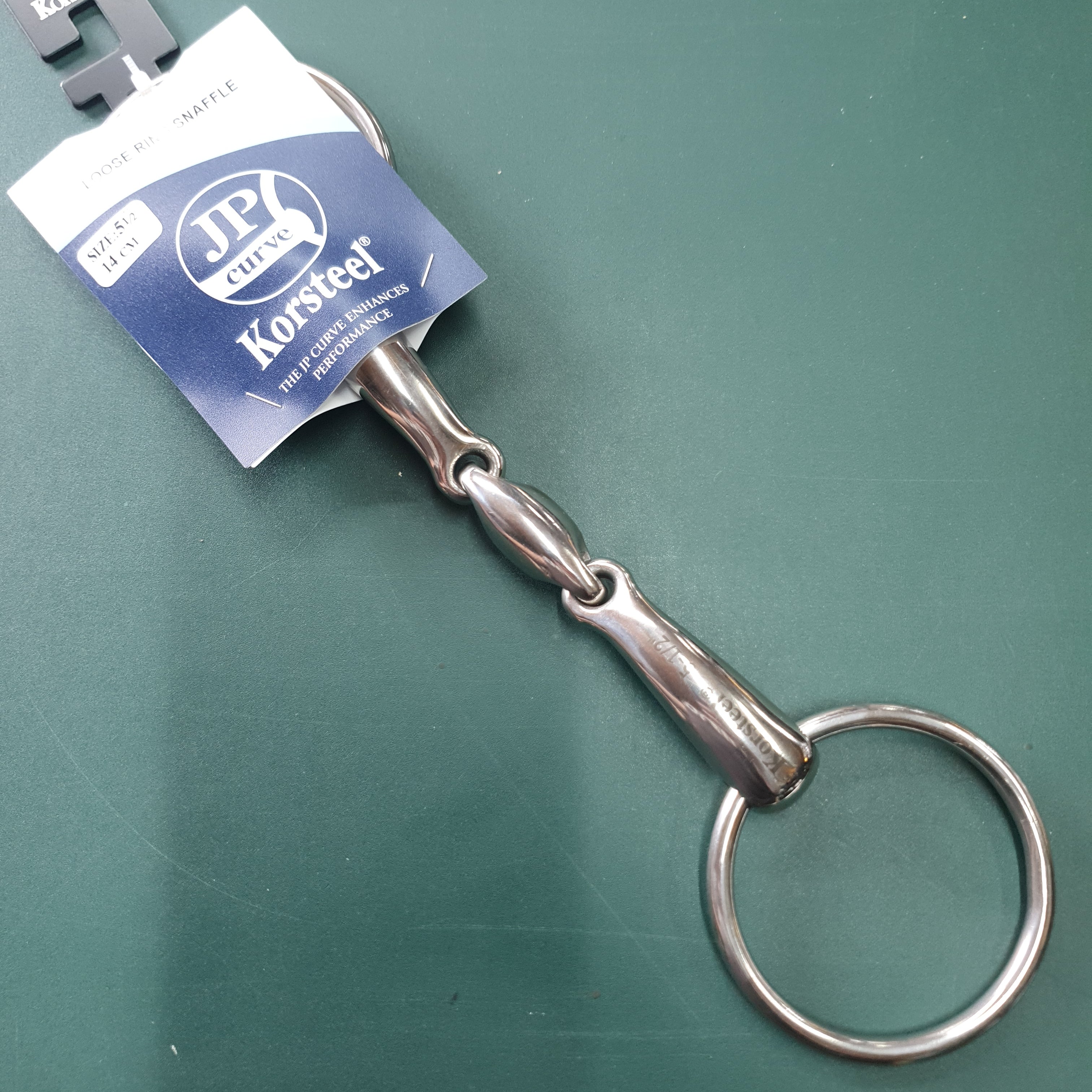 Korsteel Copper Ball Link Full Cheek Snaffle Bit in Stainless Steel/Co Korsteel Copper Ball Link Full Cheek Snaffle Bit in Stainless Steel/Co