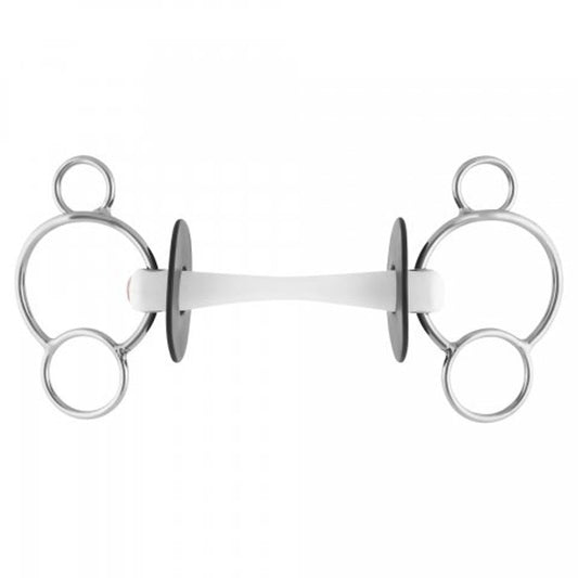 Nathe 3 ring universal gag with flexi mullen mouth