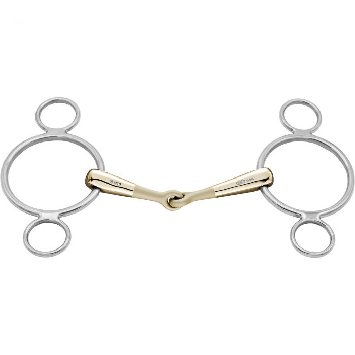 Sprenger Turnado Sensogan Jointed 3-ring gag bit