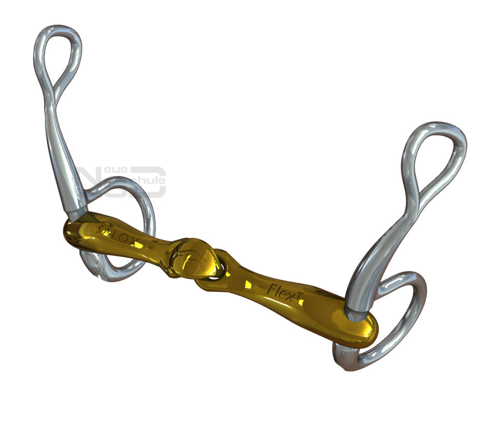 Neue Schule Turtle Top Tactio Flex T Baucher Hanging cheek snaffle bit
