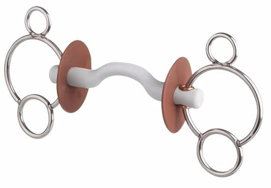 Beris 3-Ring gag ported bit