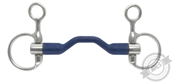 Bombers Blue Eggbutt Hanging Cheek Snaffle