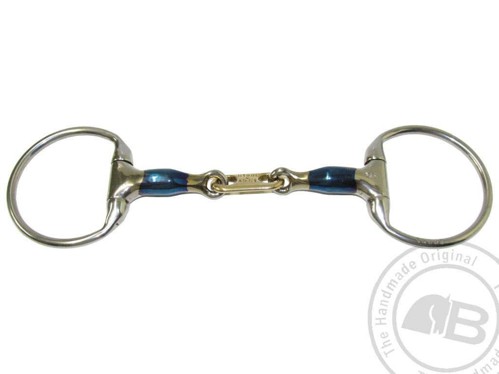 Bombers Eggbutt Control plate snaffle bit