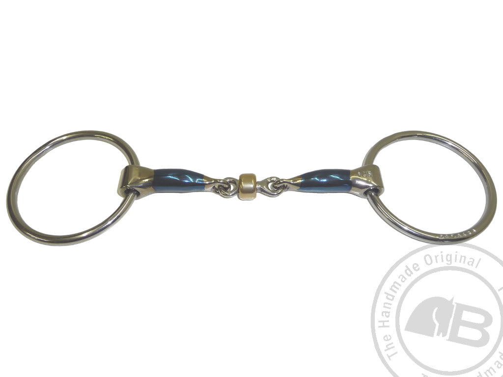 Bombers Loose Ring Buster Roller Snaffle Bit