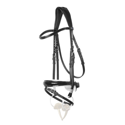 Stubben Bridle Switch double or snaffle bridle cavesson with removable flash