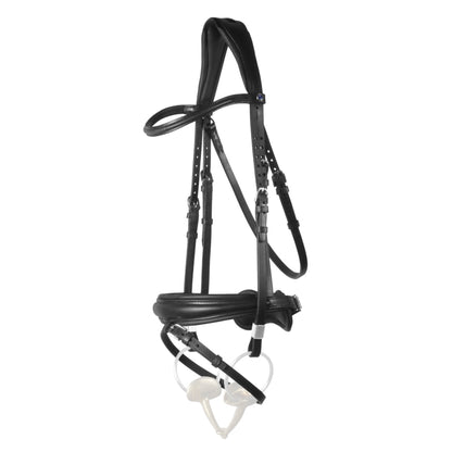 Stubben Bridle Switch double or snaffle bridle cavesson with removable flash