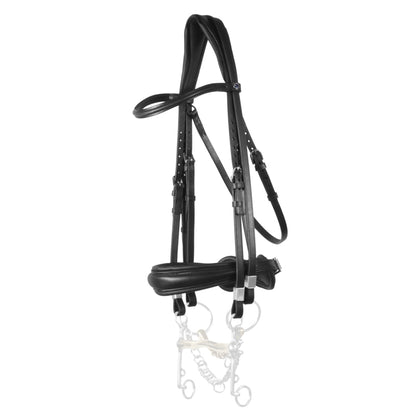 Stubben Bridle Switch double or snaffle bridle cavesson with removable flash