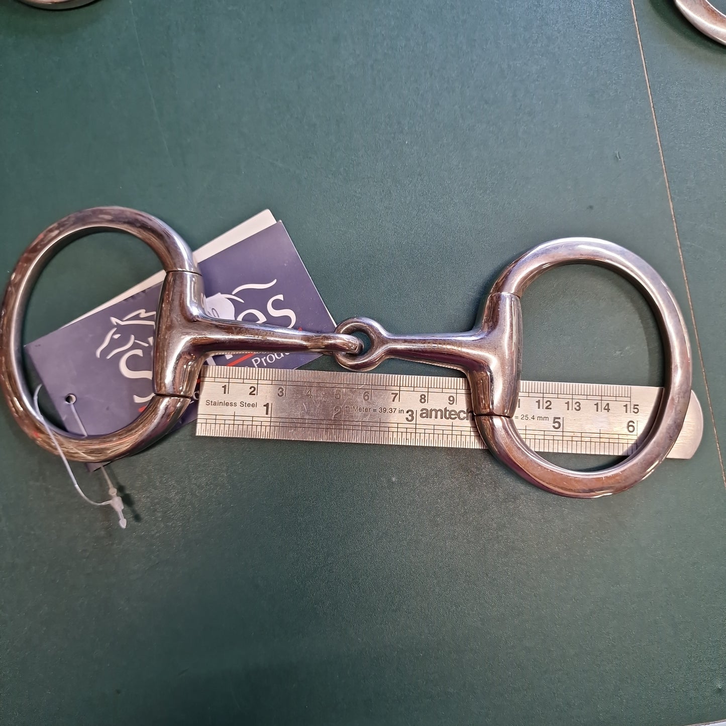 3.5" eggbutt snaffle bit B94