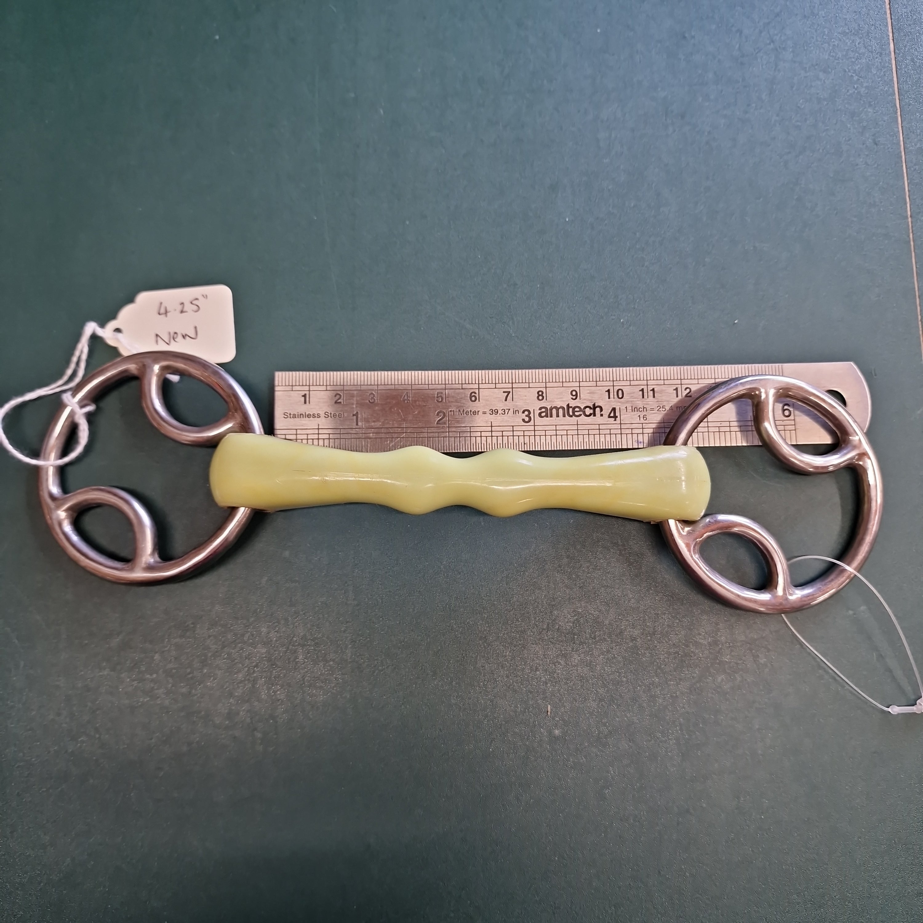 4.25" loop ring bevel mullen snaffle bit B101 – The Bit Doctor