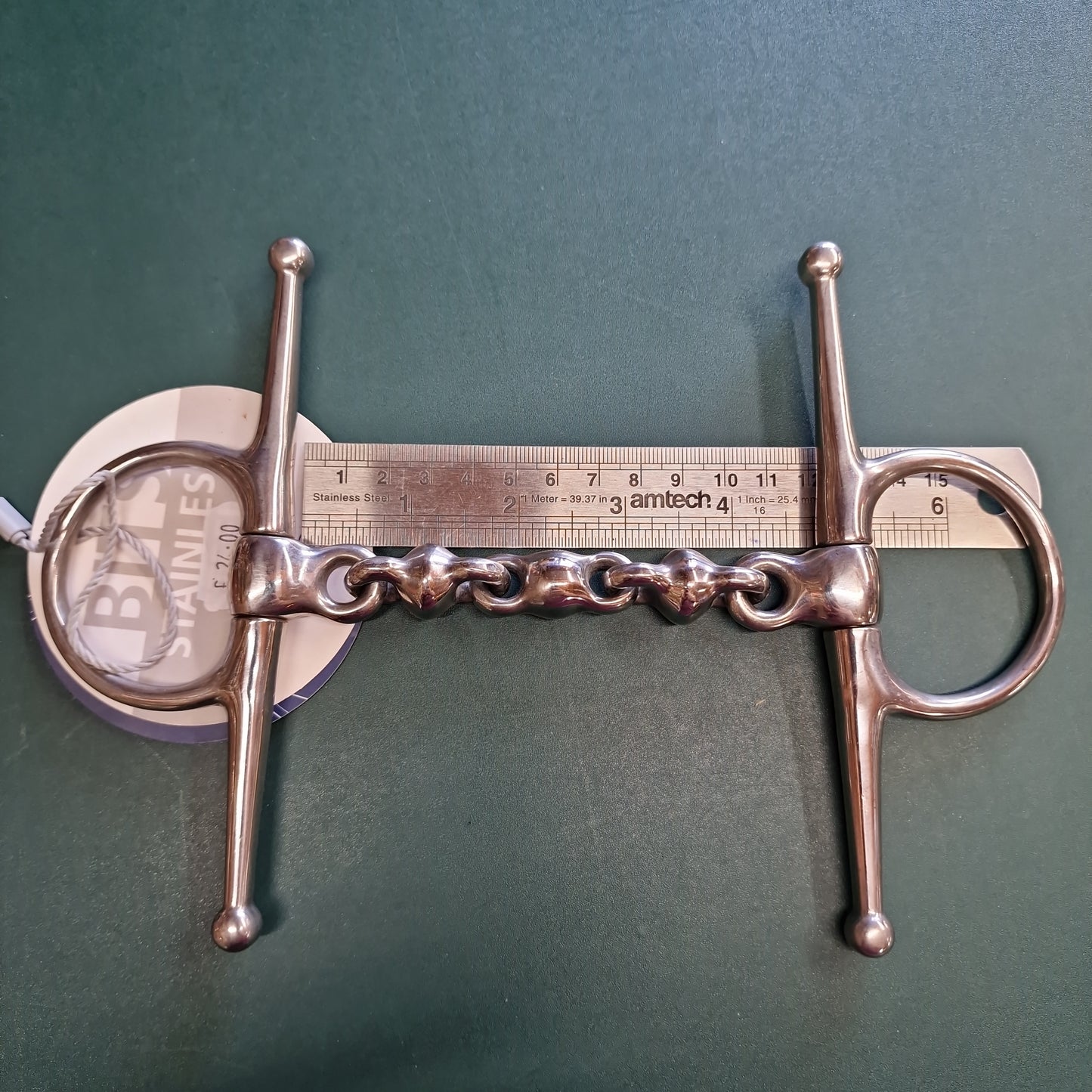 4.5" full cheek waterford snaffle bit B120