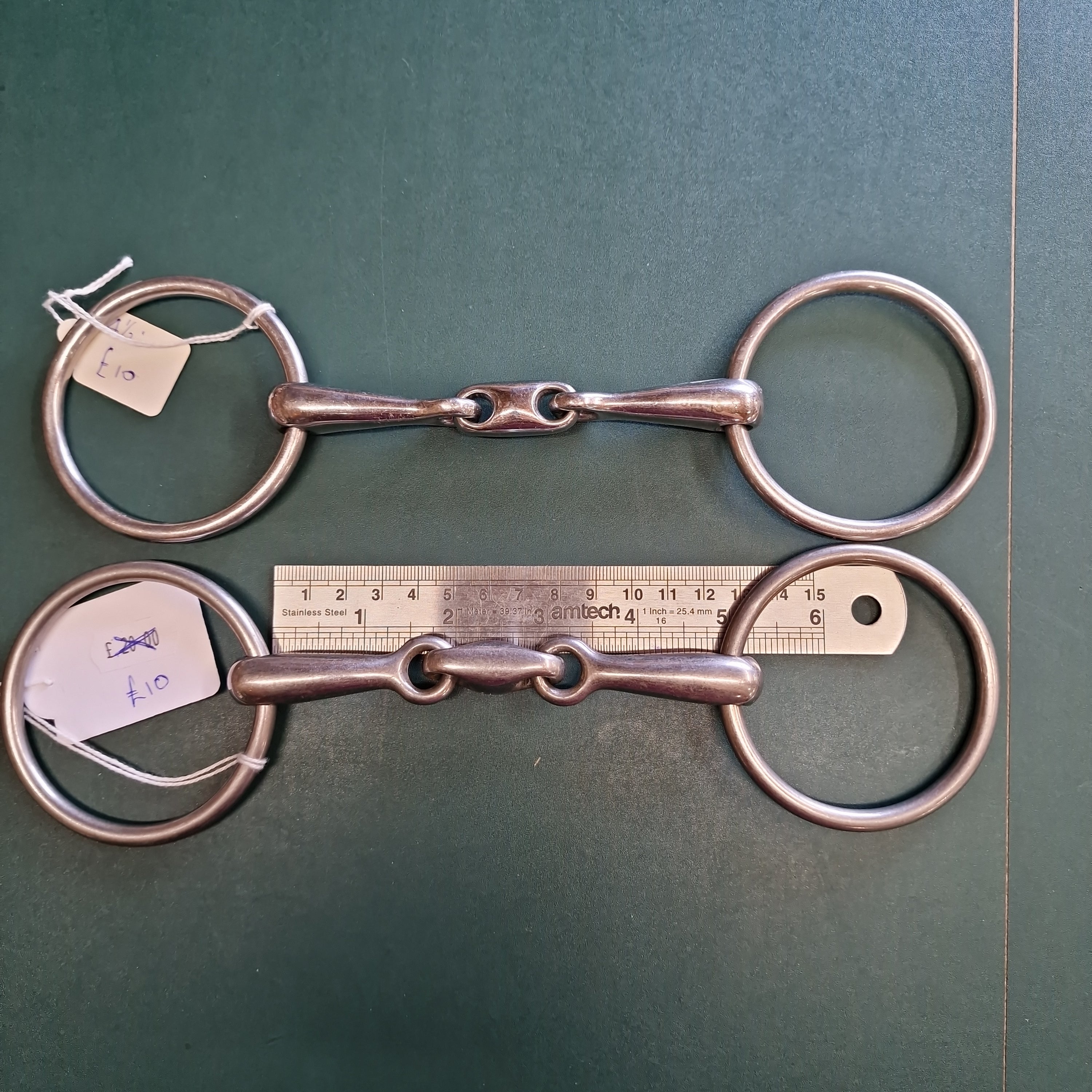 4.5" loose ring lozenge snaffle bit B138 – The Bit Doctor