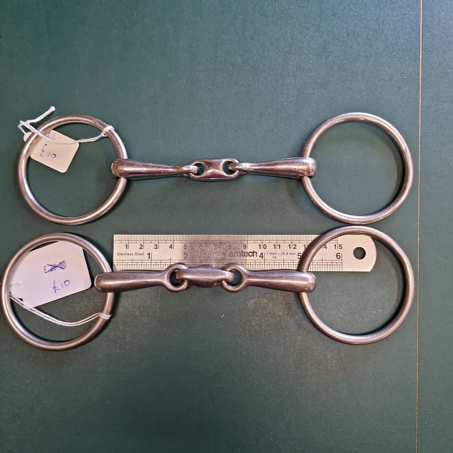 4.5" loose ring lozenge snaffle bit B138