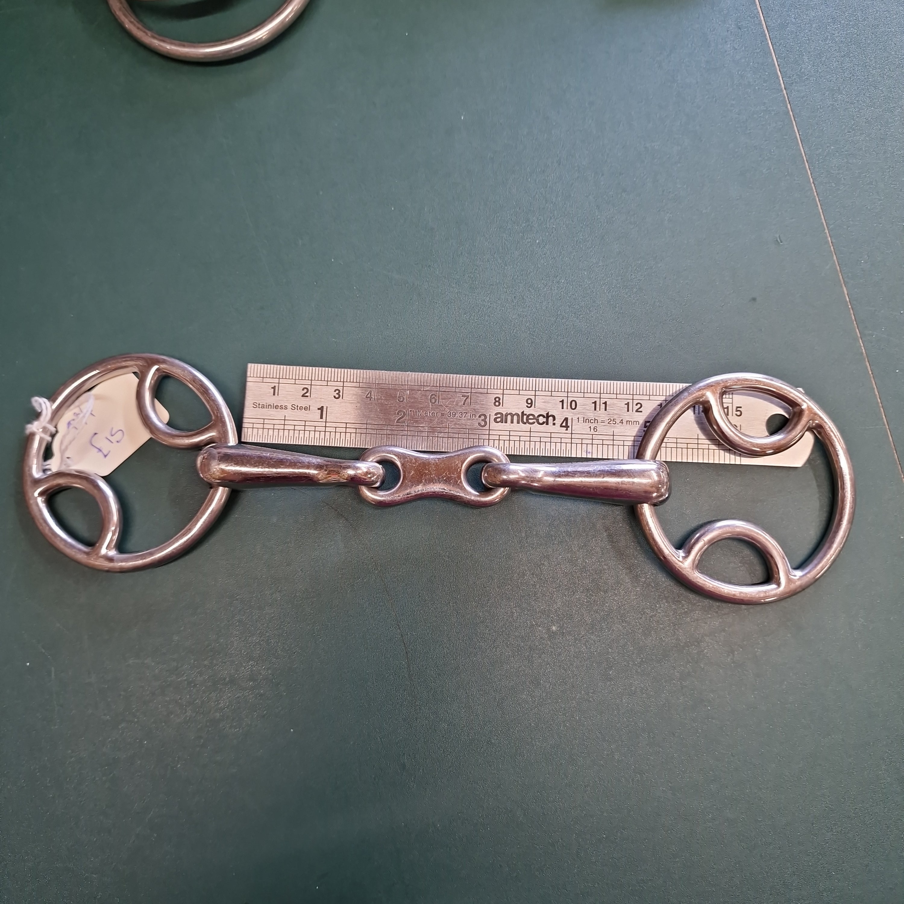 4.75" loop ring bevel french link snaffle bit B147 – The Bit Doctor