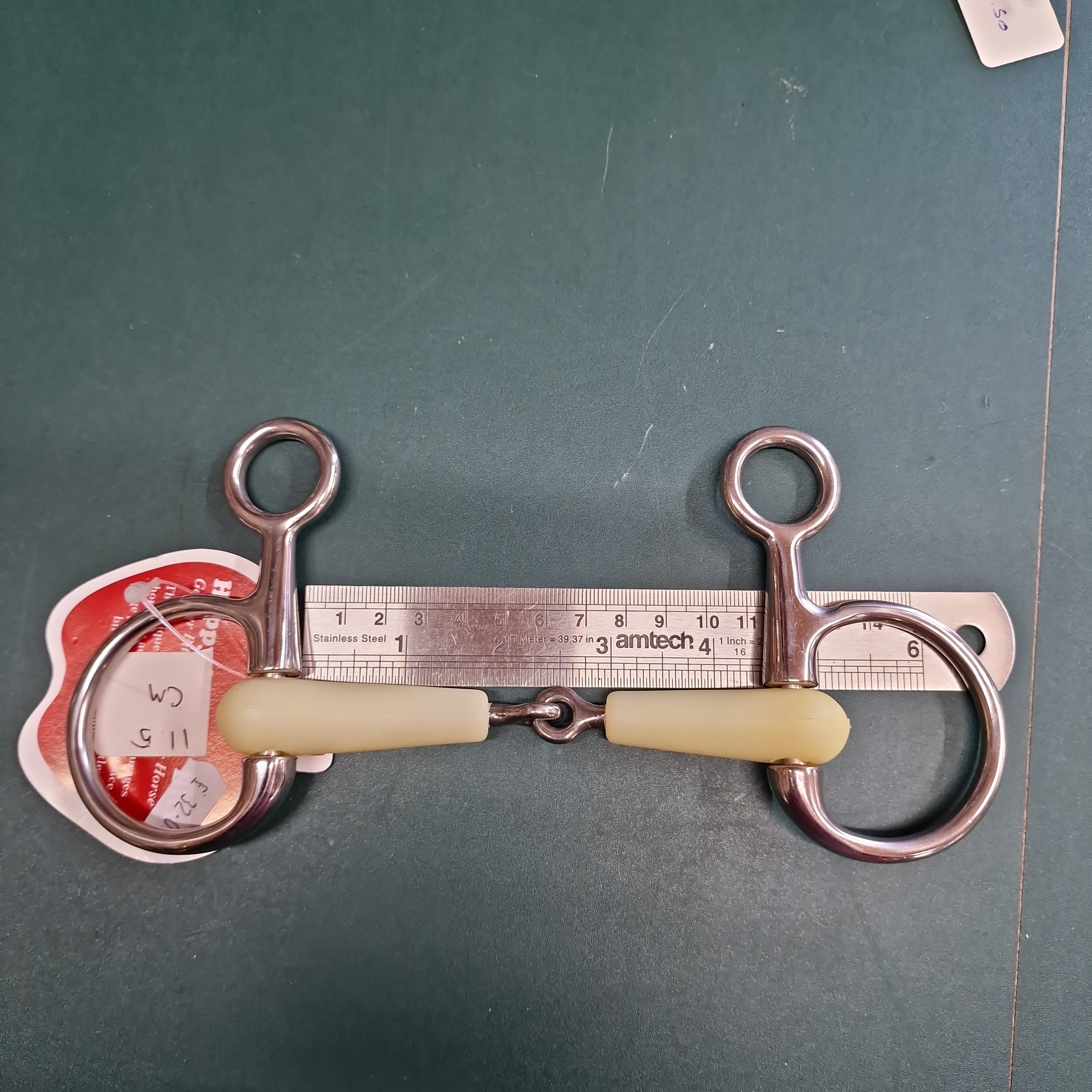 4.5" hanging cheek happy mouth jointed snaffle bit B125 – The Bit Doctor