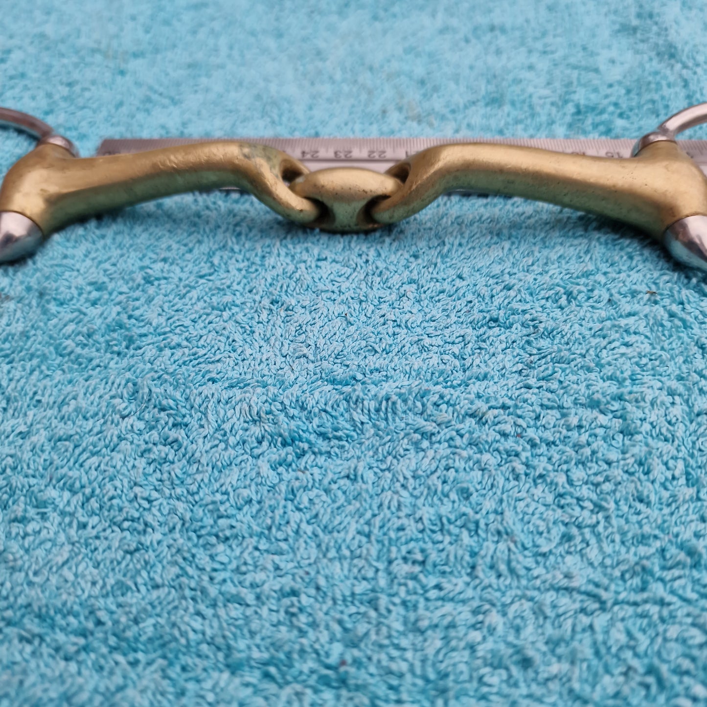 6" eggbutt anatomical copper lozenge snaffle bit B11