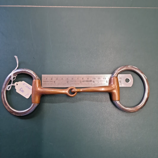 5" eggbutt copper jointed snaffle bit new B225