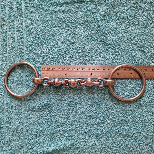 5" loose ring waterford snaffle bit B231