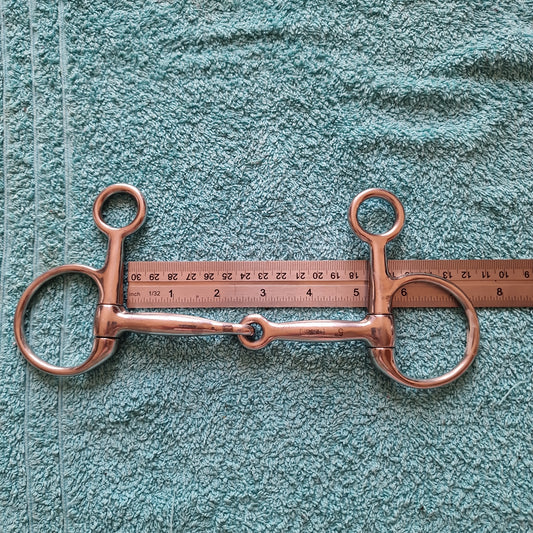 5" hanging cheek jointed snaffle bit B232