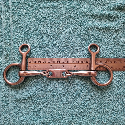 5" fylde hanging cheek dr bristol snaffle bit B234