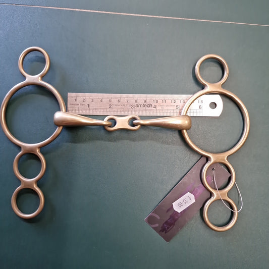 5" dutch gag copper french link bit B276